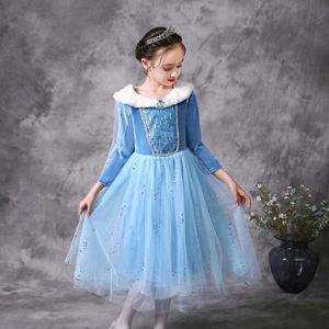<span class=keywords><strong>Disfraz</strong></span> de Elsa para Halloween, <span class=keywords><strong>Disfraz</strong></span> de Invierno Cálido y Elegante con Capa HCGD-045 - Product Image 2