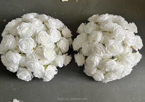 Boules de fleurs artificielles en soie pour la décoration de mariage et de Noël/Nouvel An, élégante composition centrale, <span class=keywords><strong>centre</strong></span> de table de mariage - Product Image 4