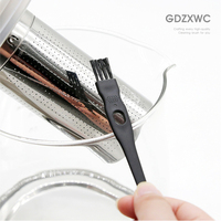 Brosse de nettoyage de cuisine 2-en-1 avec grattoir, 10 couleurs, petit gadget pour ustensiles, bouilloire, infuseur à thé, lames de hachoir à viande, nettoyage en profondeur