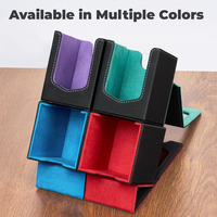 Boîte de rangement magnétique pour cartes à collectionner compatible avec MTG Commander, capacité de 100 cartes TCG à double pochette.