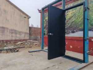 Aço Francês Novas Portas De Segurança Metal Estilo Simples Fogo Aço Avaliado Porta Porta Interior Frontal - Product Image 3