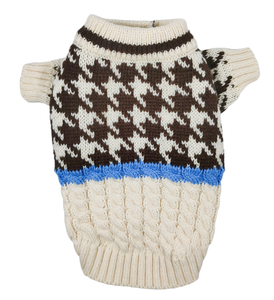 Pull d'hiver en tricot pour chien MOFFY, personnalisé, tendance, avec logo d'ours en acrylique, multicolore, style classique et simple, pour l'extérieur - Product Image 5