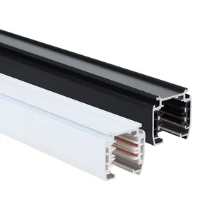 factory supplier 3 circuits spotlight track 4 wire 3 circuits led track rail for 3 phase led track lights
