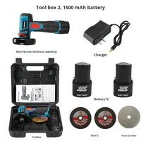 Meuleuse d'angle sans fil 3 pouces, batterie au lithium rechargeable, outil de découpe et de polissage portatif avec kit de transport