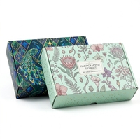 Caja de Regalo de Cartón Verde Menta Personalizada con Etiqueta Botánica para Regalos Artesanales y Empaquetado para Exhibición en Tiendas, Venta al Por Mayor