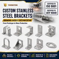 Fabrication sur mesure de tôles métalliques, support en acier inoxydable brossé, gusset soudé, boulon en U, OEM