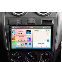 Lecteur DVD Android universel 9 pouces avec écran tactile 1K, navigation, WiFi, autoradio et CarPlay.