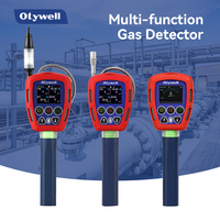 Detector de Gas Portátil Multimodo 4 en 1 con Bomba de Succión, Detector de Fugas de SF6 con Sonda para Seguridad Industrial
