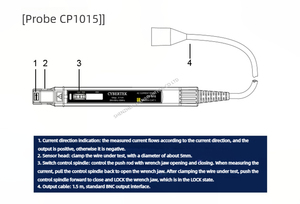 Cybertek tần số cao AC hiện tại thăm dò CP1015 tùy chỉnh OEM phạm vi thăm dò cho thử nghiệm đo lường - Product Image 3