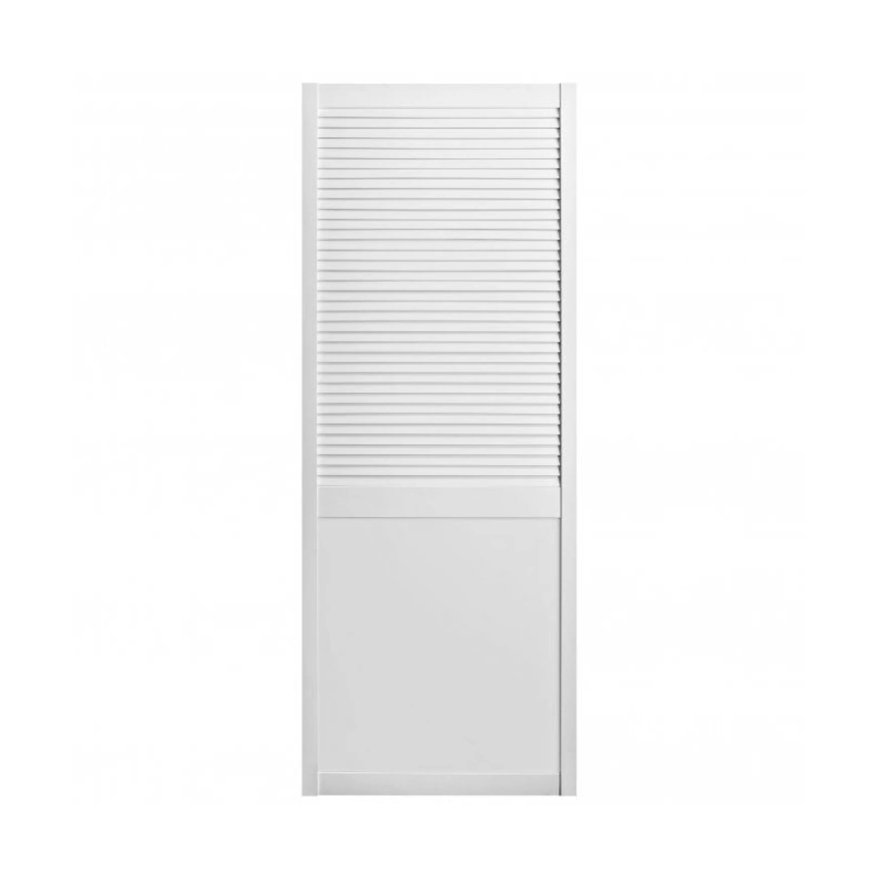 acoustic guitar solid wood Prehung Panel White Primed 2-panel MDF Louver Doors Interior Doors for Houses