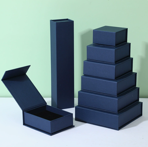 Hot-selling Ready-Made Magnetic Flip-Top Jewelry <b>Box</b> with Custom Logo Fashionable <b>Paper</b> <b>Storage</b> for Earrings Necklaces & Rings - Product Image 5