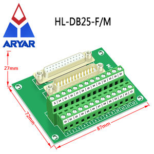 Repetidores de Panel de Terminal de interfaz de conector macho y hembra, módulo de conexión, <span class=keywords><strong>DB25</strong></span> - Product Image 3