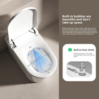Vente flash : WC intelligent avec bidet automatique en céramique, articles sanitaires intelligents, WC à poser au sol, allongé
