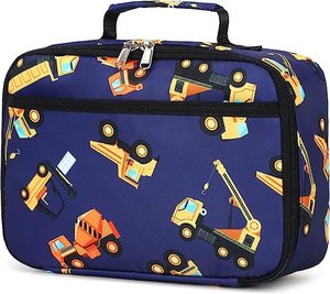 Boîte à <span class=keywords><strong>lunch</strong></span> isolée pour enfants, garçons et filles, sacs à <span class=keywords><strong>lunch</strong></span> scolaires, glacière réutilisable, sac isotherme pour repas de pique-nique (bus scolaire jaune) - Product Image 4