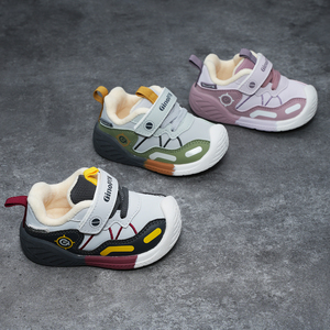 Çocuk kış ayakkabı sıcak astar açık kaymaz genç çocuklar ayak koruyucu yalınayak rahat ayakkabılar dış giyim spor ayakkabı - Product Image 2