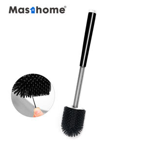 Ensemble de brosses et de supports hygiéniques, en Silicone, luxe, flexibles, pour toilette, <span class=keywords><strong>noir</strong></span>, lot de 8 pièces - Product Image 1