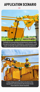 Tuta di Sicurezza Dielettrica ad Alta Tensione per Lavori <span class=keywords><strong>Elettrici</strong></span> - Product Image 6