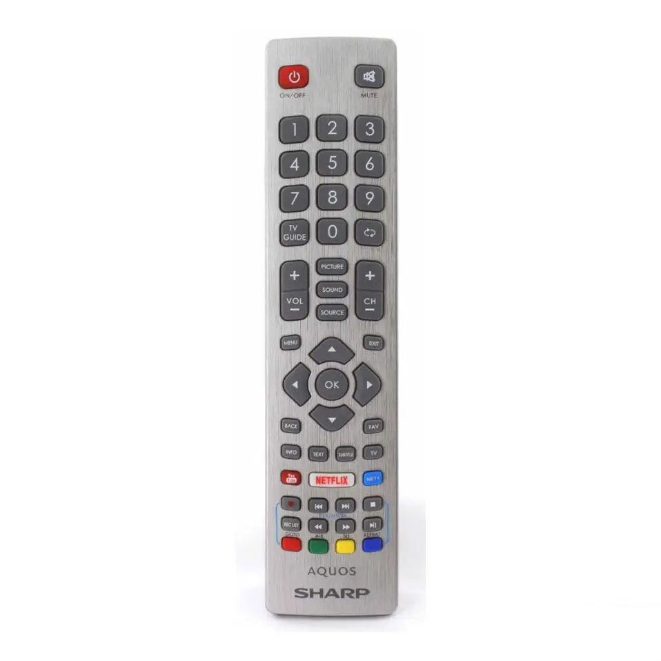 Sharp Aquos SHW/RMC/0121 SHWRMC0121 Genuine Remote Control for Full HD Smart LED TV with Netflix Youtube Freeview Play Buttons
