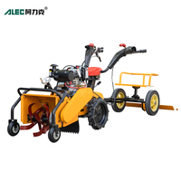 Mini désherbeuse rotative, machine à motoculteur, moteur diesel essence, désherbeuse en Chine, machine à rouler, désherbage des pelouses et des champs