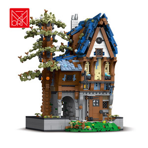 Ensemble de blocs de construction XMORK Magicien Médiéval MOC, 2095 pièces, Maison dans les arbres à demi-entièrement boisée, Jouet d'assemblage DIY pour collectionneurs adultes - Product Image 1