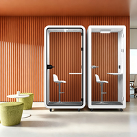Cabines de bureau modernes et professionnelles pour l'enregistrement individuel, centre d'apprentissage intelligent pour la maison, l'école, l'appartement, avec structure en acier