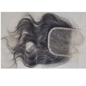 Nuevo Color de Cabello <span class=keywords><strong>Gris</strong></span> <span class=keywords><strong>Ceniza</strong></span> Degradado de Moda, Pelucas Cortas Bob con Cierre 13x4 4x4 y Extensiones de Cabello Humano con Frente de Encaje - Product Image 2