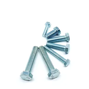 China Fabricage Groothandel Prijs Grade 8.8 Bolt DIN931 DIN933 Metrische Roestvrij Staal Verzinkt Hex Bolt