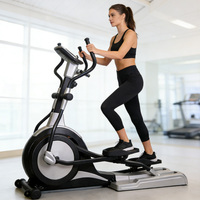 Nouvel appareil de fitness elliptique manuel à entraînement arrière électrique pour la maison, système de freinage électromagnétique, acier, utilisation commerciale, équipement de salle de sport