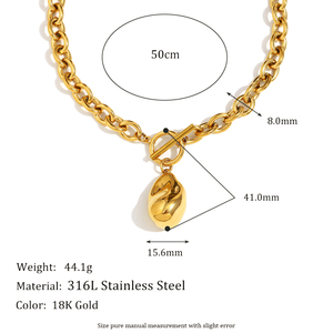 Dreamidea 18K oro placcato in acciaio inossidabile solido arachide Charm bracciale <span class=keywords><strong>donna</strong></span> Design artigianale unico minimalista regalo di gioielli - Product Image 6