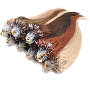 Jasmine Beauty Wholesale 100% Raw Remy Virgin <b>micro</b> loop hair <b>extensions</b> Best Quality Silk Straight virgin human hair <b>extensions</b> - Product Image 1