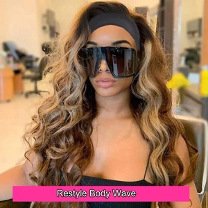 Pelucas <span class=keywords><strong>de</strong></span> <span class=keywords><strong>Cabello</strong></span> Humano con Diadema Kbeth Ombre Highlights Blonde Streaks 1b/Tl412 Sin Encaje Frontal, Peluca Recta con Diadema - Product Image 6