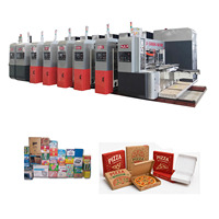 CANGHAI Flexo Automatische Kartonnen Dozenmachine/1200*2400mm 4 Kleuren Watergedragen Print-, Sleuven- en Stansmachine