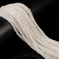 Perles de pierre facettées YMJ 3x4mm en améthyste, vert clair et jade blanc, certifiées GIC, pour la fabrication de bijoux, chaînes de téléphone DIY CN/GUA