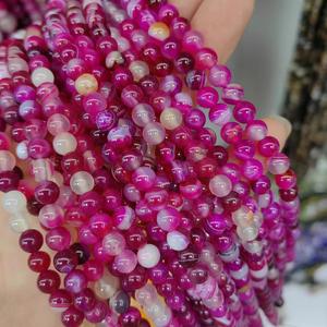 Mode rayé manuscrit Agate calcédoine Bracelet collier tissé matériel accessoires bricolage à la main perlé bijoux - Product Image 4