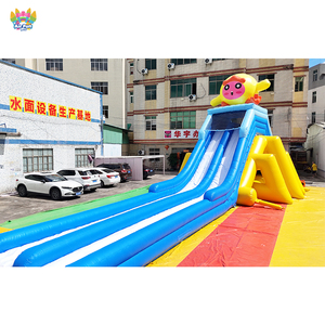 AIRFUNPRO Aire de jeux pour enfants, parc d'attractions, grand toboggan aquatique gonflable d'extérieur, matériau PVC, écologique, utilisation mobile commerciale sur le sol - Product Image 4