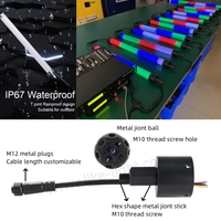 Tube lumineux LED cinétique à longueur personnalisée 40 mm DC12/24v Ucs2903 Ws2811, éclairage de scène, tube LED RGB 360 degrés, tube LED pixel Artnet