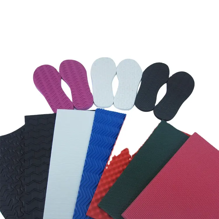 Hoja de espuma EVA con patrón texturizado, antideslizante, para verano, zapatillas, suela de sandalia