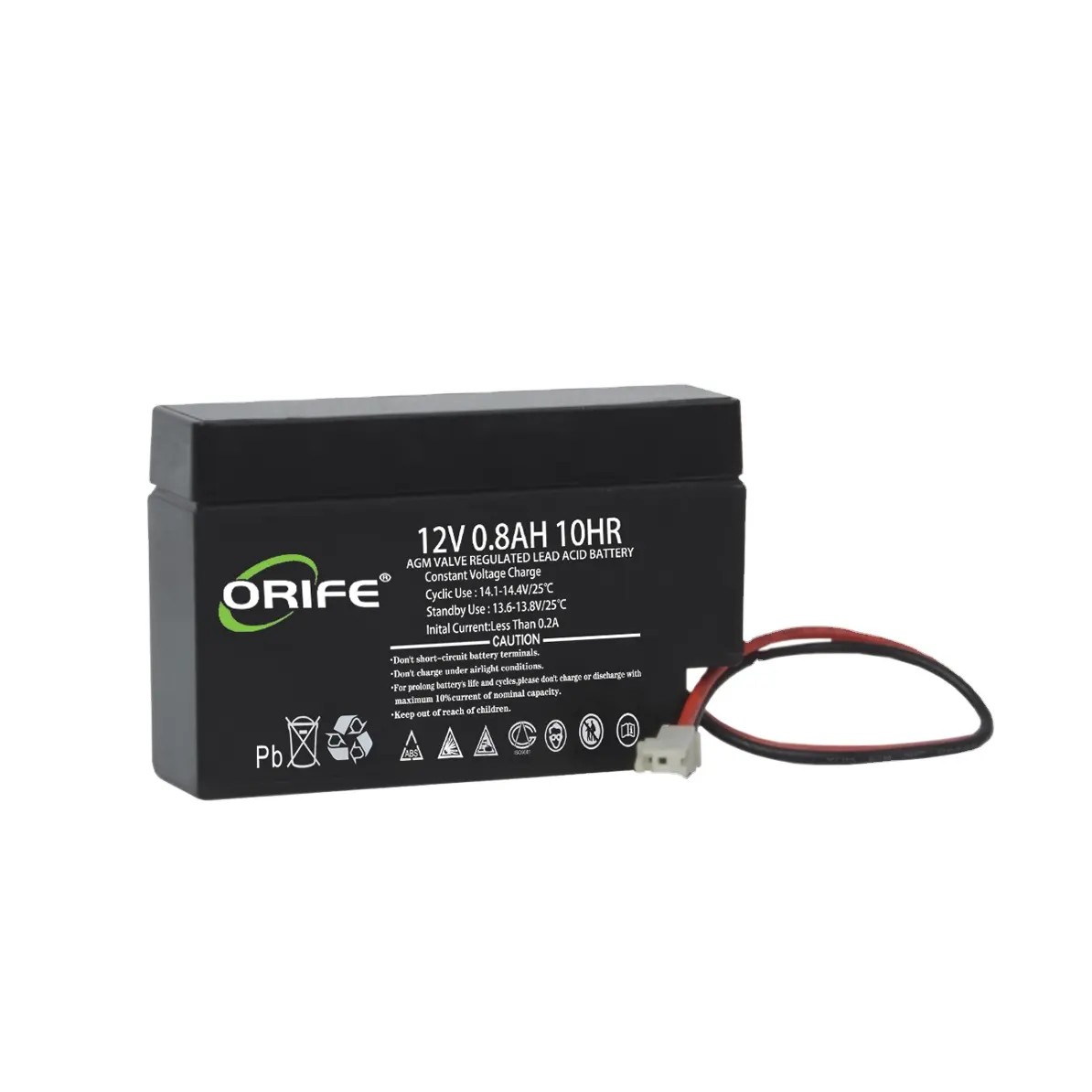 ORIFE Guangzhou Electronic Balance Equipo de sonido Plomo ácido 12V 0.8ah 1.6ah 800mAh Batería para coche eléctrico