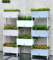 Kit de Jardinage Vertical d'Intérieur 3 Couches de Haute Qualité pour Micro-légumes, Légumes, Fruits, Herbes – Pot Auto-Arrosant pour Plantes d'Intérieur