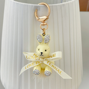 لطيف الكرتون الملونة على شكل حيوان سبيكة 3D سلسلة المفاتيح العصرية للنساء حقيبة الديكور هدية - Product Image 2