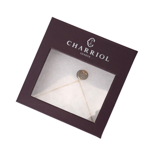 Tùy Chỉnh Nắp Và Cơ Sở Cứng Nhắc Giấy Rõ Ràng PVC Cửa Sổ Trang Sức Bao Bì Mặt Dây Chuyền Vòng Cổ Bangle Vòng Đeo Tay Hộp Nhẫn - Product Image 4