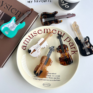 DOWELL Nouvelle Arrivée Pince à Cheveux en Acétate Violon Basse, Design Unique <span class=keywords><strong>de</strong></span> Luxe Léger, Pince Requin pour <span class=keywords><strong>Queue</strong></span> <span class=keywords><strong>de</strong></span> <span class=keywords><strong>Cheval</strong></span> Haute - Product Image 3