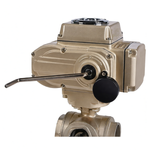 Système d'irrigation électrique COVNA 1/2 pouce 3 voies CF8M 1000 WOG 12V Vanne motorisée électrique en acier inoxydable à filetage femelle - Product Image 3