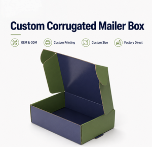 FX CE <b>Certification</b> Custom Logo Double-Sided Printing Foldable Recyclable Corrugated Mailer Box for Clothing Boutique - Product Image 1