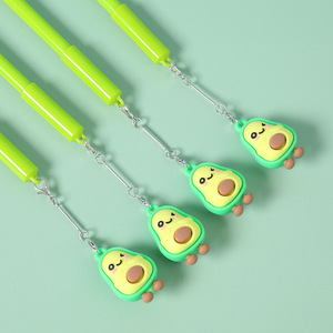 Niños Likecute lindo 0,5mm plástico regalo divertido Gel pluma Kawaii <span class=keywords><strong>aguacate</strong></span> colgante promocional pluma con logotipo - Product Image 2
