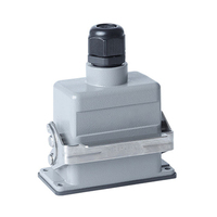 Connecteur rectangulaire robuste WZUMER HDC-HE 10 broches 16A IP65 étanche avec leviers de verrouillage en acier inoxydable