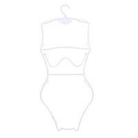 Magasin de vêtements de plage pour femmes, bikini féminin adulte, présentoir avec poitrine, cintre en plastique, forme corporelle