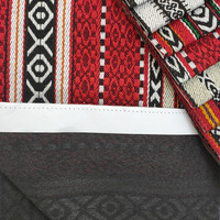 Tissu Jacquard Sadu 100 % Polyester Style Arabe à Caractéristiques Ethniques Modernes, Très Vendu, pour Textile de Meuble et Canapé