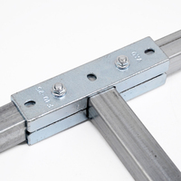 Supports de main courante carrés, connecteurs réglables pour tuyaux