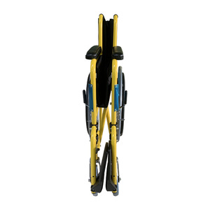 Silla de ruedas manual HJK-W809BR-38 plegable, ligera, con recubrimiento en polvo, para ancianos y personas con discapacidad, ayuda para la movilidad. - Product Image 4